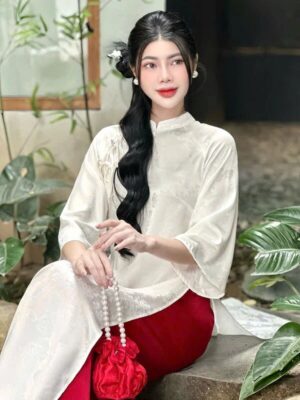 áo dài đi chùa 4