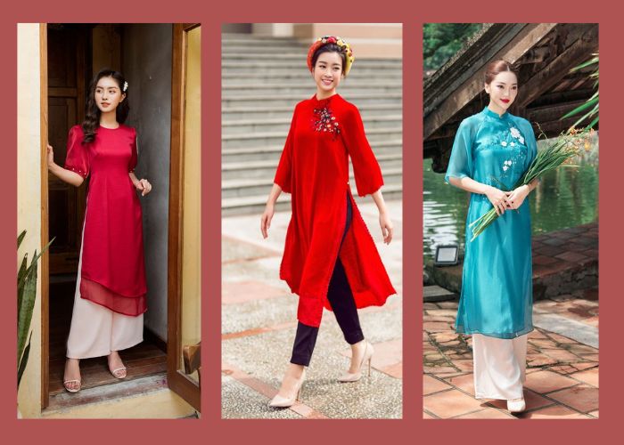 mặc áo dài cách tân với quần gì phù hợp ?