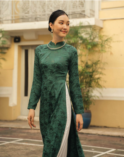 áo dài gấm mới nhất