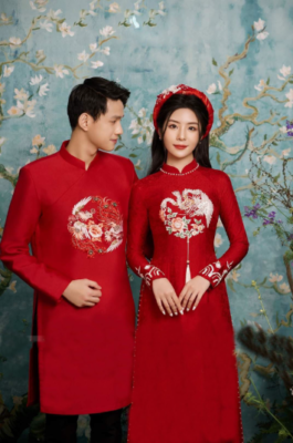 áo dài gấm mới nhất