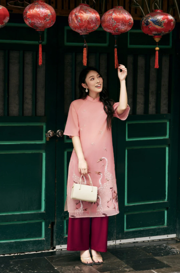 vải gấm may áo dài gì đẹp