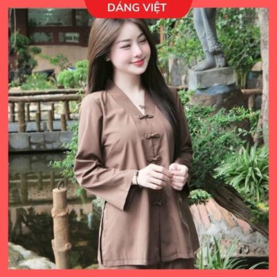 Mẫu Áo Dài Gấm Mới Nhất