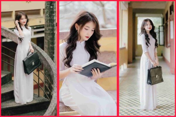 Vải may áo dài học sinh